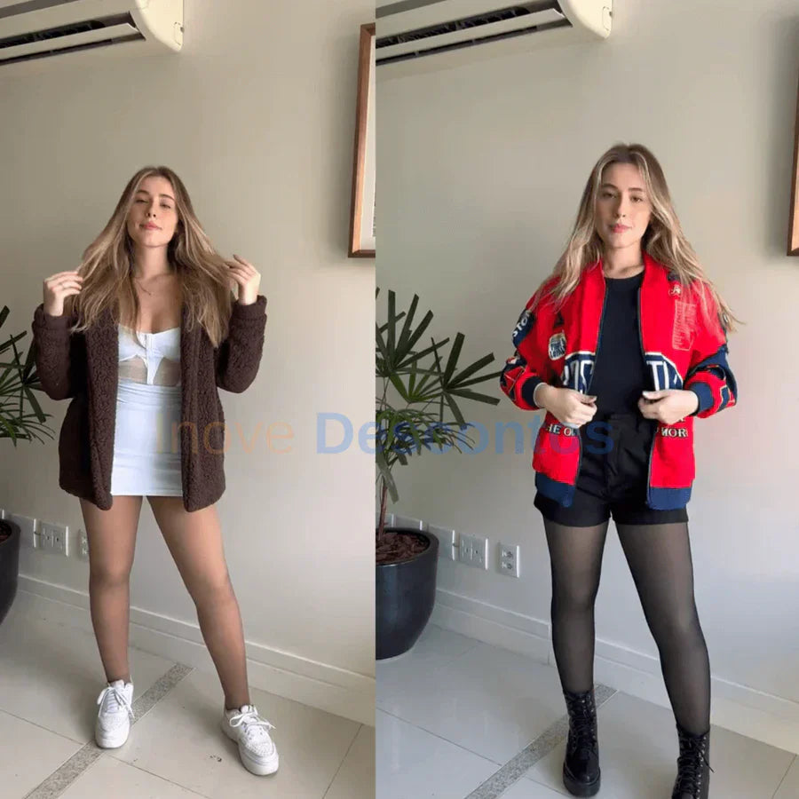 KIT MEIA-CALÇA FORRADA TRANSLÚCIDA (COMPRE 1 LEVE 2)