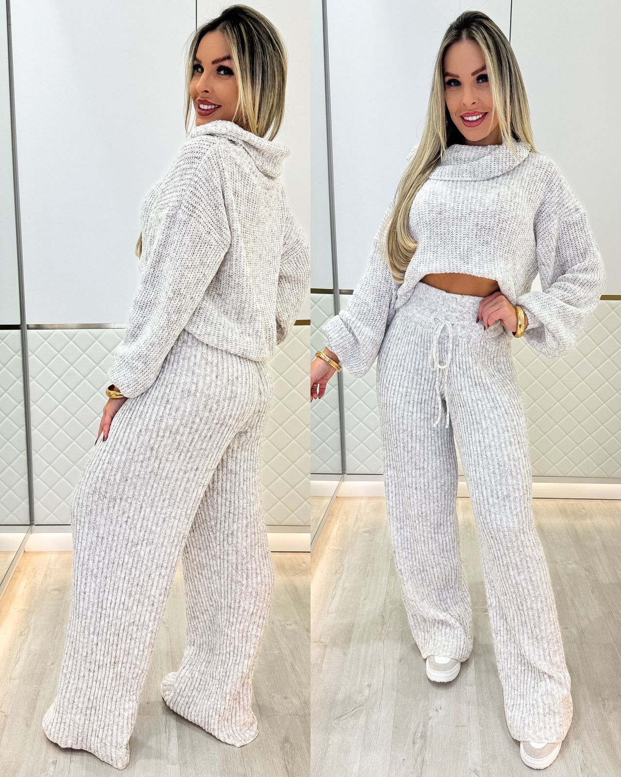 Conjunto Tricô Londres