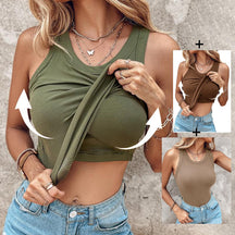 REGATA COM SUTIÃ EMBUTIDO (COMPRE 1 LEVE 3)