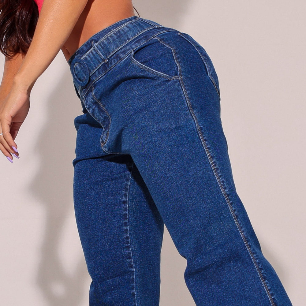 Calça Jeans Modeladora Wide Leg [Pague 1 Leve 2]