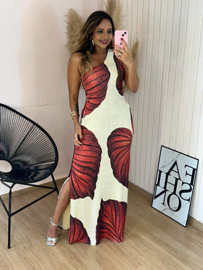 Vestido Longo Nula Manga Anita